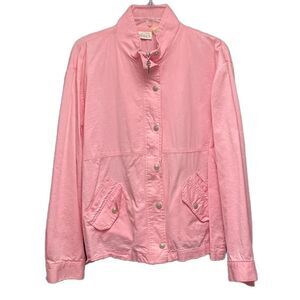 Vintage 80s Racer Jacket Baby Pink